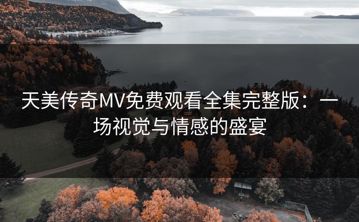 天美传奇MV免费观看全集完整版：一场视觉与情感的盛宴